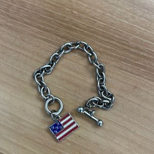 American Flag charm bracelet